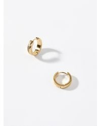 Simon's - Grooved Hoops - Lyst