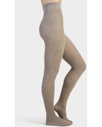 Simon's - Braided Stretch Tights Exclusive Collection From Italy - Lyst