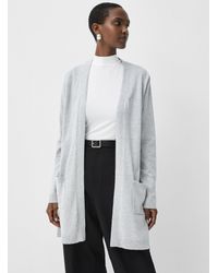 Contemporaine - Long Flowy Open Cardigan - Lyst