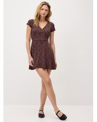 Twik - Patterned Crossover Minidress - Lyst