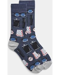Hot Sox Sophisticated Essentials Socks - Blue