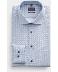 Olymp - Blue Geometric Dot Shirt Comfort Fit - Lyst