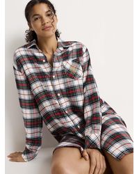 Ralph Lauren - Festive Checkers Flannel Nightshirt Christmas Collection - Lyst