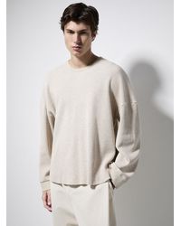 Le 31 - Worn Waffled Jersey T - Lyst