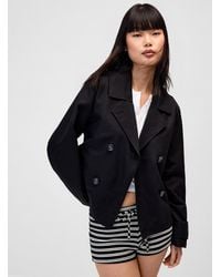 Twik - Eyelet Belt Short Trench Coat - Lyst