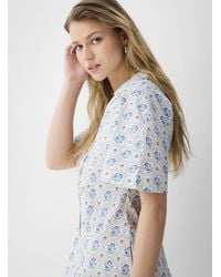 Icône - Cap Sleeve Poplin Mini - Lyst