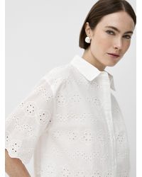 Contemporaine - Openwork And Embroidery Boxy - Lyst