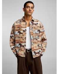 Le 31 - Wild Horse Tapestry Shirt - Lyst