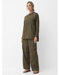 Part Two - Sharina Satiny Twill Cargo Pant Fit: Wide Leg, Regular Waist - Lyst