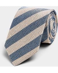 Olymp - Pure Silk Diagonal Stripe Tie - Lyst