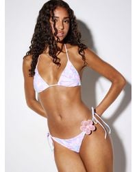 Simon's - Halter String Triangle Bra - Lyst