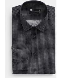 Le 31 - Mini Pattern Pure Cotton Shirt Slim Fit - Lyst