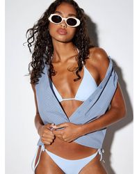 Simon's - Halter String Triangle Bra - Lyst