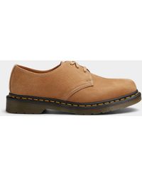 Dr. Martens - Savannah Tan Nubuck 1461 Derby Shoes Men - Lyst