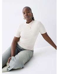 Twik - Fine Ribbing Mock - Lyst
