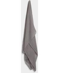 Simon's - Rolled Trim Solid Scarf - Lyst