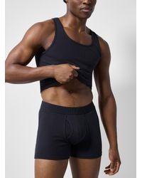 Le 31 - 5" Stretch Ribbed Boxer Brief Organic Cotton And Recycled Polyester - Lyst