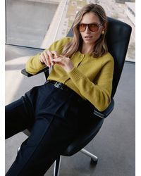 Contemporaine - Touch Of Wool Plain Cardigan - Lyst