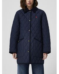 Polo Ralph Lauren - Pointed Collar Quilted Parka - Lyst