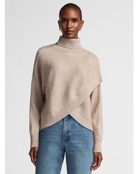 Contemporaine - Turtleneck Crossover Sweater - Lyst