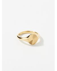 Simon's - Textured Stripe Ring - Lyst
