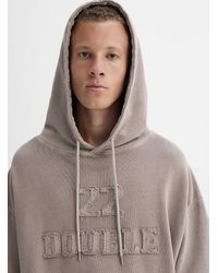 Djab - Patchwork Logo Faded Hoodie Imported From Seoul - Lyst
