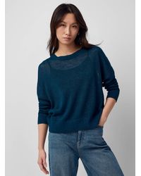 Contemporaine - Flowy Organic Linen Sweater - Lyst