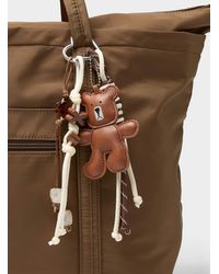 Simon's - Brown Rope And Teddy Bear Bag Charms - Lyst