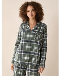Miiyu - Soft Pattern Flannel Lounge Shirt Christmas Collection - Lyst
