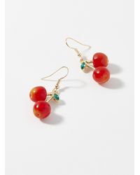 Simon's - Red Cherry Earrings - Lyst