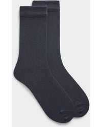 Lindbergh - Solid Bamboo Viscose Dress Socks - Lyst