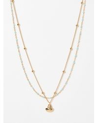 Simon's - Bead And Seashell Chains Set Of 2 - Lyst