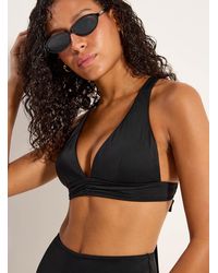 Simon's - Cross Strap Triangle Bralette - Lyst