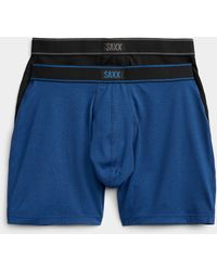 Saxx Underwear Co. - Blue And Solid Boxer Briefs Daytripper - Lyst