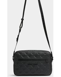 Emporio Armani Monogrammed Duffle Bag in Black for Men