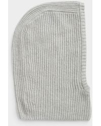 Simon's - Ribbed Cashmere Balaclava Exclusive Collection From Italy - Lyst