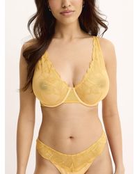 Miiyu - Sheer Embroidered Petals High - Lyst