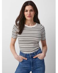 Part Two - Eamaja Finely Ribbed Fitted T - Lyst