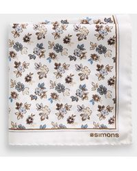 Le 31 - Playful Flower 100% Silk Pocket Square - Lyst