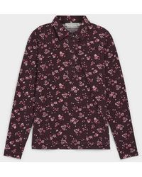 Contemporaine - Patterned Jersey Polo Shirt - Lyst