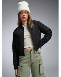 ONLY - Glossy Fabric Cropped Jacket - Lyst