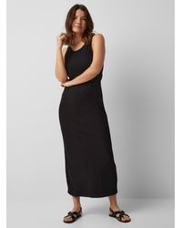 Part Two - Garitta Ribbed Jersey Long Fitted Dress - Lyst