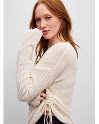 Contemporaine - Adjustable Ruched Waist Sweater - Lyst