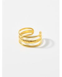 Simon's - Hammered Open Ring - Lyst