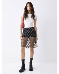 Twik - Sequined Diamond Pattern Tulle Skirt - Lyst