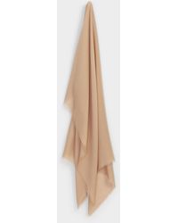 Simon's - Finely Fringed Sheer Lightweight Scarf - Lyst