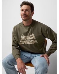 Lindbergh - Embroidered Giant Logo Sweatshirt - Lyst