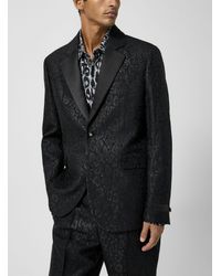 Versace - Leopard Print Jacquard Jacket - Lyst