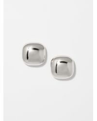 Simon's - Rounded Square Earrings - Lyst