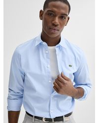 Lacoste - Croc Logo Poplin Shirt Slim Fit - Lyst